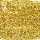 Chenille 9 mm - 50 cm glitter goud (10 stuks)