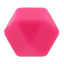 kraal hout hexagon 17 mm 786 roze pink (5 kralen)