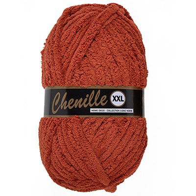 Lammy Yarns - Chenille XXL 793 oranje bruin