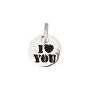 Bedeltje I love you 16 mm (4 stuks)