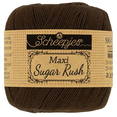 Scheepjes Maxi sugar rush 162 black coffee 50 gram 