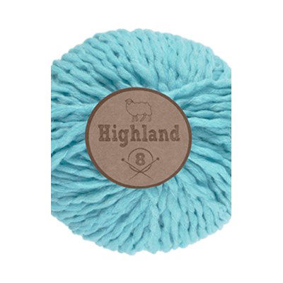 Lammy Yarns Highland 8 - 457 aqua blauw