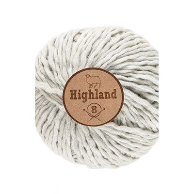 Lammy Yarns Highland 8 - 003 licht grijs