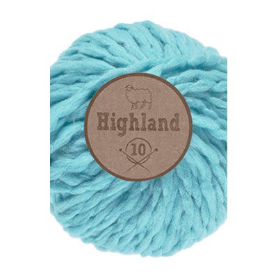 Lammy Yarns Highland 10 - 457 aqua blauw