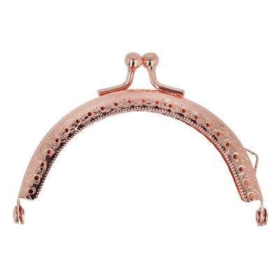 Portemonnee sluiting 8,5 cm rond roze 99699-3