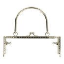 Tasbeugel 17 cm zilver klipsluiting en hengsel 99568