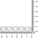 Sieradenketting 9 mm - verzilverd (meter) - 89556