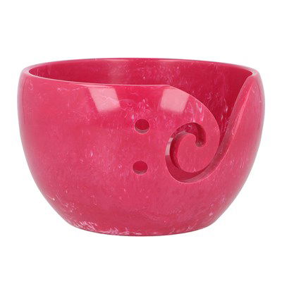 Kluwenhouder - yarn bowl roze 13 a 8 cm 23354