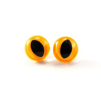 Ogen 12 mm kat oranje 5 paar 