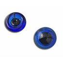 Ogen glas 11 mm blauw - aannaaibaar (op=op uit collectie)