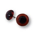 Ogen glas 20 mm zwart - aannaaibaar (op=op uit collectie)