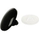 Ogen plat 30 mm zwart ( 1 paar)