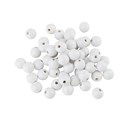 kraal hout 6 mm wit (ca 100 kralen)