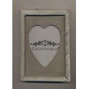Houtenlijst met uitsnede hart 12 a 17 cm (op=op)