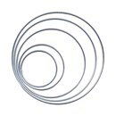 Ring metaal rond 30 cm - 3 mm (50 stuks)