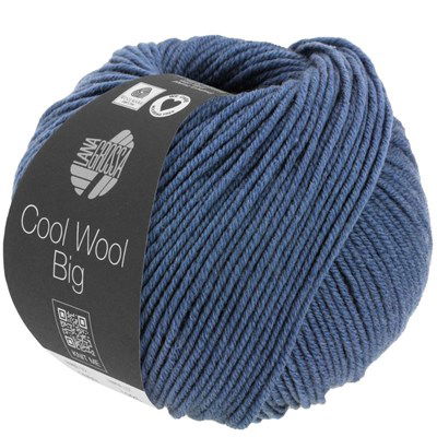 Lana Grossa Cool wool big melange 1627 denim blauw