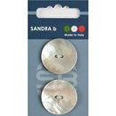 Knoop 28 mm parelmoer (2 stuks)