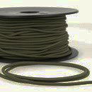 Elastiek koord 3  mm - groen leger (1 meter) (op=op)