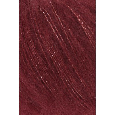 Lang Yarns Mohair Luxe Lame 797.0166 Silver - Berry