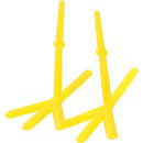 Vogelpootjes geel H:28-B:37 mm (5 stuks)