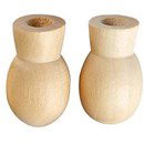 Handjes hout 17 mm (paar)