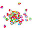 Pompon 25 mm regenboog (40 stuks)