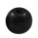 kraal hout zwart 12 mm (1 stuk)