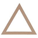 Wandhanger driehoek 20 a 6 cm (6mm) 1292