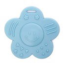 Bijtring zonnetje met gezicht met noppen licht blauw 259 (2 stuks)