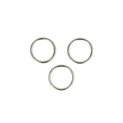 Ring metaal 20 mm nickel