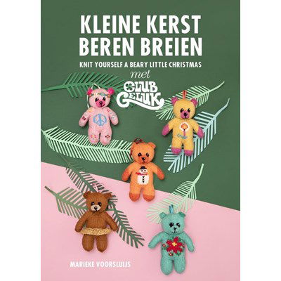 Kleine kerst beren breien op=op uit collectie 