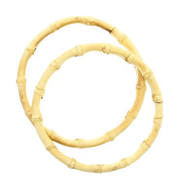 Tasbeugel 12 cm bamboe 1 paar 