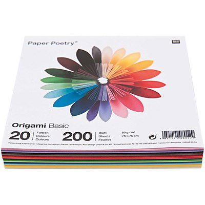 Paper Poetry Origami basic 10x10 cm 80 gr 200 vel 