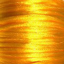 Satijnkoord 3 mm zonnebloem geel - Kumihimo (5 mtr)