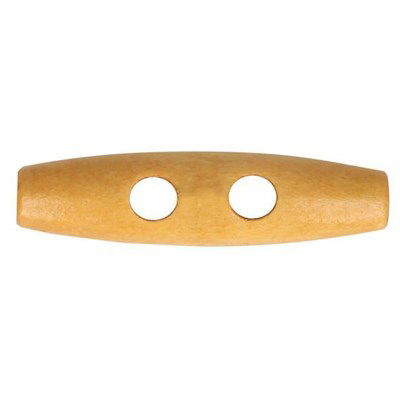 Knoop 25 mm houtje touwtje licht hout