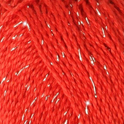 Scheepjes Catona Shine 115-S Hot Red - Silver