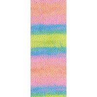 Lana Grossa Basta Mista 113 limoen-turkoois-roze