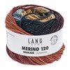 Lang Yarns Merino 120 dégradé 37.0009 Blue/Orange/Brick