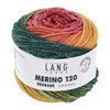 Lang Yarns Merino 120 dégradé 37.0012 Red/Green/Orange