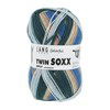 Lang Yarns Twin Soxx 4-Fach/4-Ply 909.0315 Blue/Black/Orange 1112 Peru