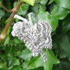 Haakpatroon vlinder zilver