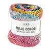 Lang Yarns Mille Colori Socks & Lace Luxe 859.0212 Turguoise/Pink/Yellow