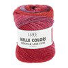 Lang Yarns Mille Colori Socks & Lace Luxe 859.0217 Red/Dark Red/Lilac