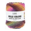 Lang Yarns Mille Colori Socks & Lace Luxe 859.0220 Hot Pink/Golden Yellow/Brown