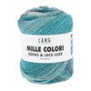 Lang Yarns Mille Colori Socks & Lace Luxe 859.0221 Petrol/Light Turquoise/Emerald