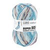 Lang Yarns Super Soxx Bamboo Color 4-Fach/4-Ply 641.0563 Blue/Offwhite 1152 Forget-Me-Not