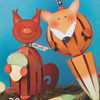 Vrolijke dieren van papier