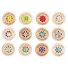 Knoop 15 mm hout handmade en 8 gaatjes