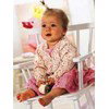 Regia Bamboo Color ecru-rood gespikkeld 1059 op=op