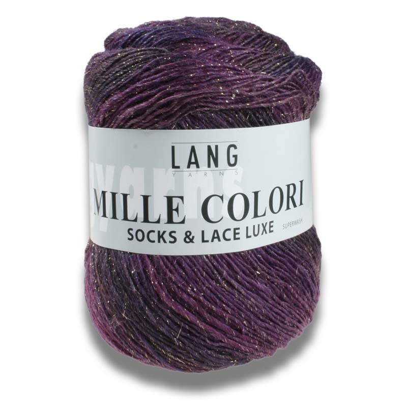 Lang Yarns Mille Colori socks and lace luxe